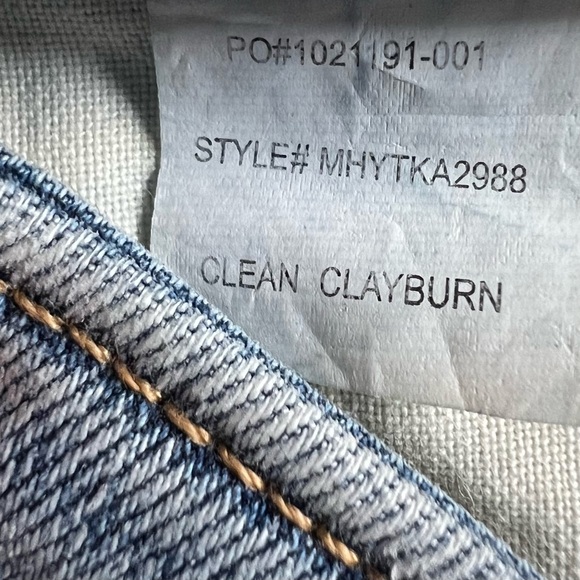 NYDJ Teresa Button Fly Raw Hem Ankle Wide Leg Jeans in Clean Clayburn, Size 12 - Picture 10 of 15